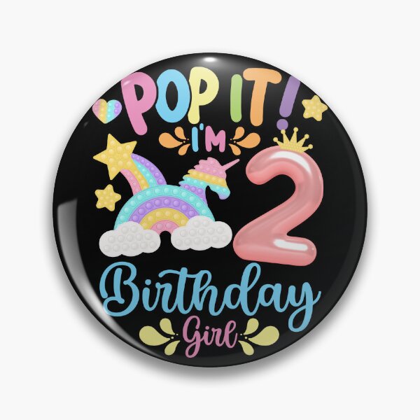 Item preview, Pop it Birthday Girl - Pop It I'm 2nd Year old Birthday Girl Pop it Party Theme designed and sold by ohmier.