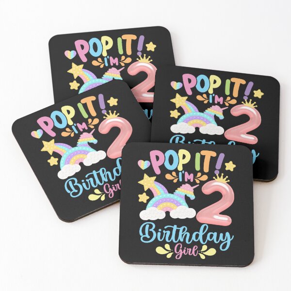Item preview, Pop it Birthday Girl - Pop It I'm 2nd Year old Birthday Girl Pop it Party Theme designed and sold by ohmier.