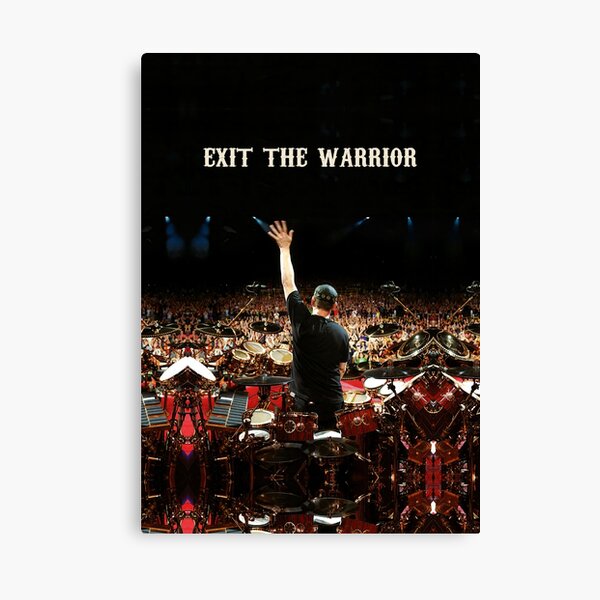 Exit The Warrior Neil Peart Légendaire Rush Band Batteur Pour Fan Art Canvas Impression sur toile