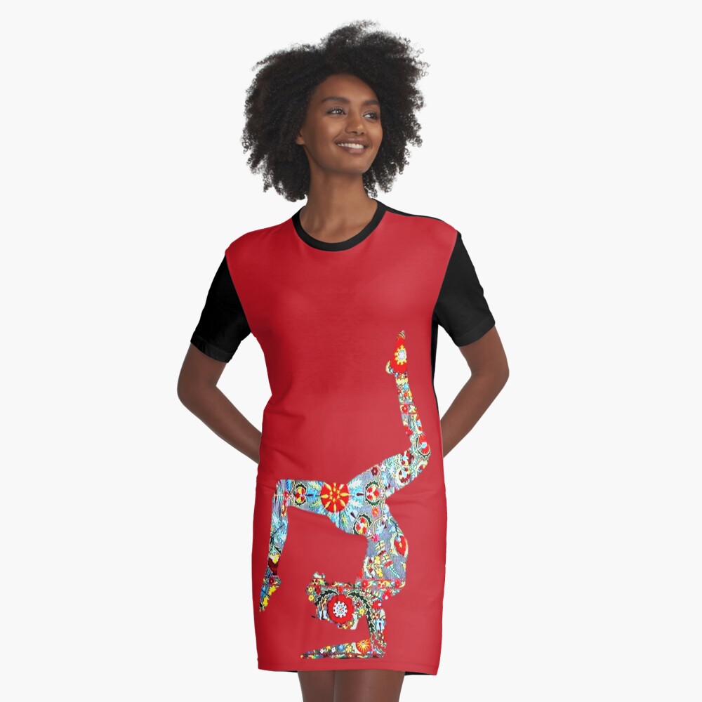 Item preview, Graphic T-Shirt Dress designed and sold by DESIGNFLOWS.