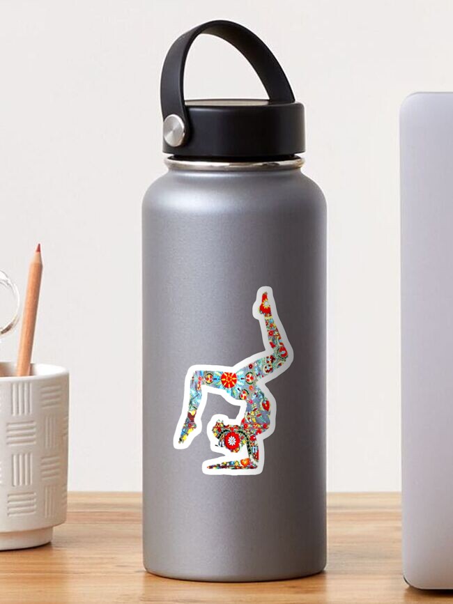 Thumbnail 1 of 3, Sticker, YOGA. BEND IT LIKE BIKRAM designed and sold by DESIGNFLOWS.