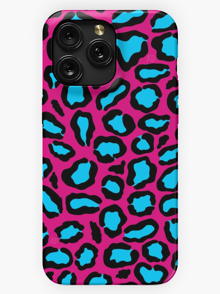 Blue and Hot Pink Leopard Print