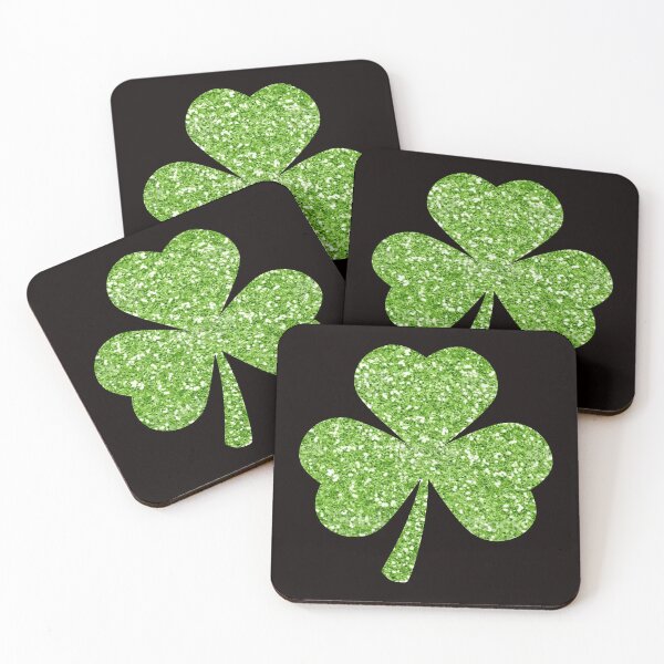 Item preview, St Patricks Day, Green Faux Glitter 3 Leaf Clover designed and sold by Felicity-K.