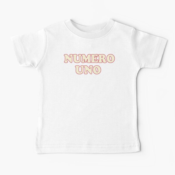 Numero Uno, Motivational, Inspirational, Typography, Aesthetic Text, Minimalistic Baby T-Shirt