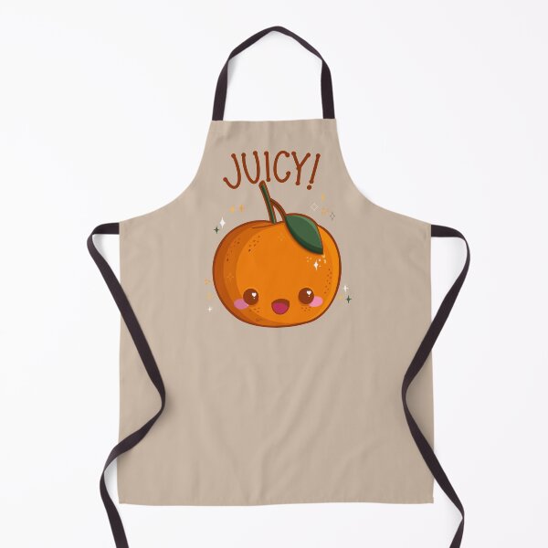 Item preview, “Juicy!” Cute Happy Orange Tangerine Fruit designed and sold by Cyndi Carlson Draws.