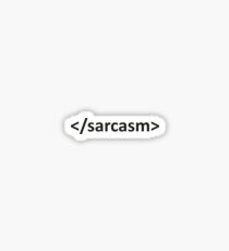 Forward Slash Sarcasm Code Sticker