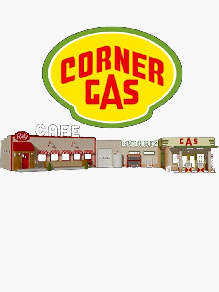 "CornerGasLogoandStationWomens Classic TShirt" Sticker for Sale