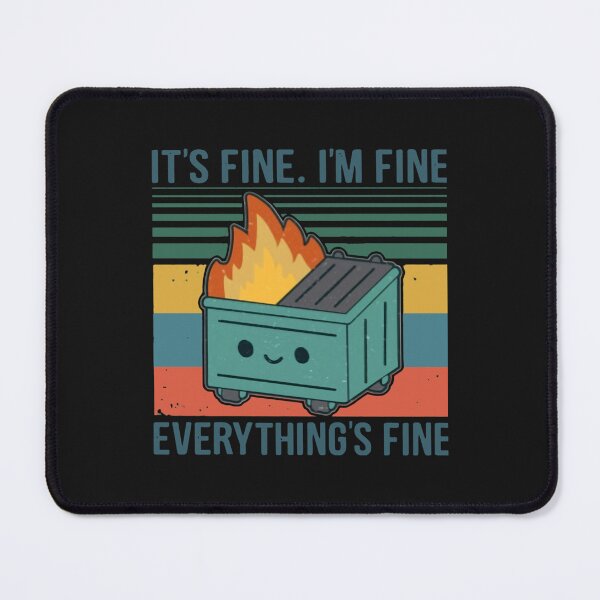 Item preview, Retro Dumpster Fire It’s Fine I’m Fine Everything’s Fine Classic T-Shirt designed and sold by SebastianHertam.