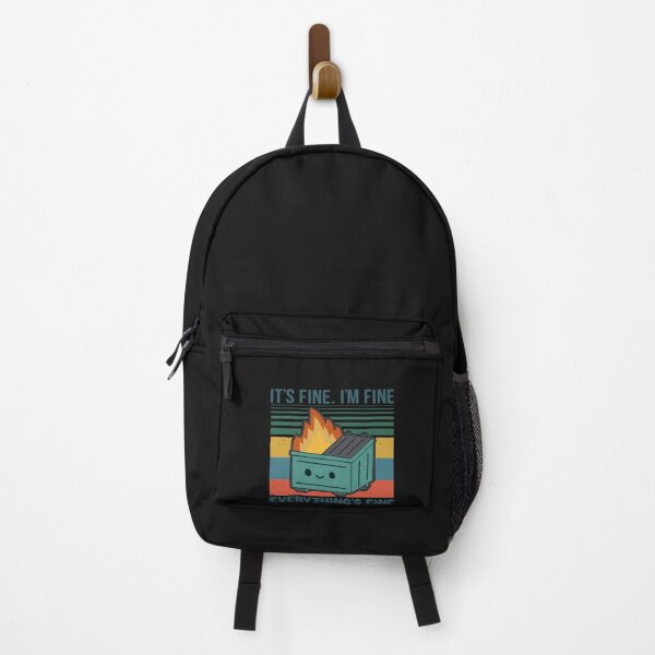 Item preview, Retro Dumpster Fire It’s Fine I’m Fine Everything’s Fine Classic T-Shirt designed and sold by SebastianHertam.