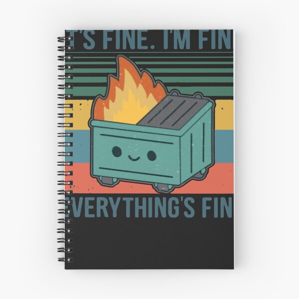 Item preview, Retro Dumpster Fire It’s Fine I’m Fine Everything’s Fine Classic T-Shirt designed and sold by SebastianHertam.