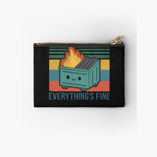 Item preview, Retro Dumpster Fire It’s Fine I’m Fine Everything’s Fine Classic T-Shirt designed and sold by SebastianHertam.