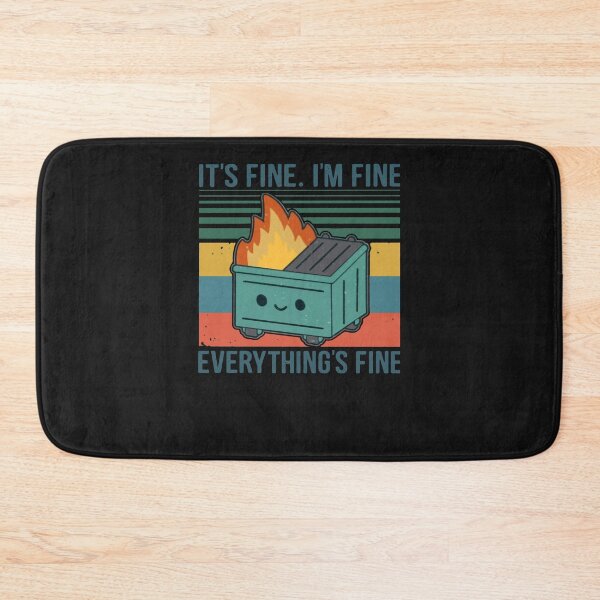 Item preview, Retro Dumpster Fire It’s Fine I’m Fine Everything’s Fine Classic T-Shirt designed and sold by SebastianHertam.