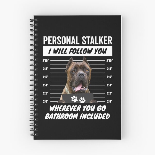 Item preview, Personal Stalker Dog – Cropped Ears Brindle Cane Corso designed and sold by More Cute Dogs.