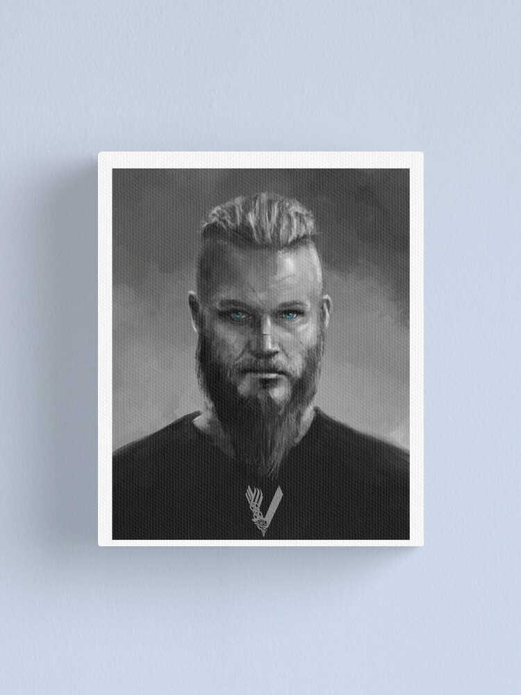 "KING RAGNAR LOTHBROK VIKINGS" Canvas Print by PrinceDesigns Redbubble