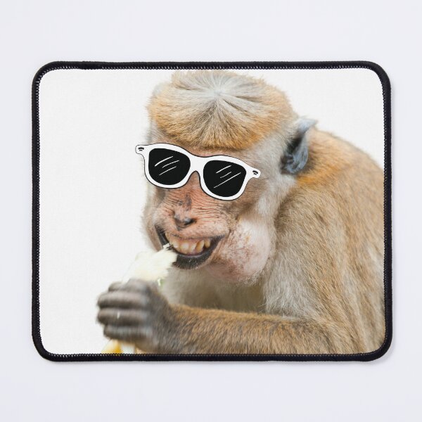 Item preview, monkey funny with Glasses designed and sold by Infinite Feeling Shop.
