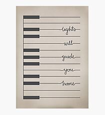 Fix You lyrics Photographic Print