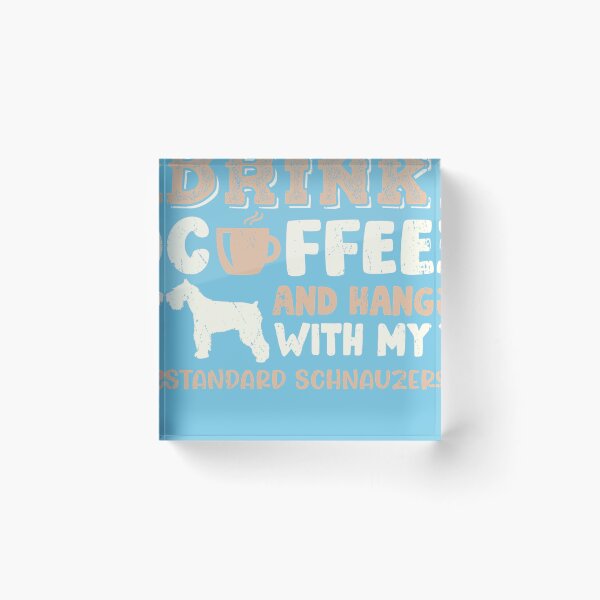 Artikelvorschau, Lustiges StandardSchnauzer-Getränk-Kaffee-Hand mit Hundemamma-Geschenk-T - Shirt entworfen und verkauft von KlinikLeon.