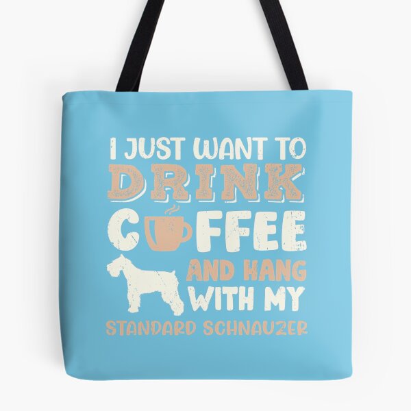 Artikelvorschau, Lustiges StandardSchnauzer-Getränk-Kaffee-Hand mit Hundemamma-Geschenk-T - Shirt entworfen und verkauft von KlinikLeon.