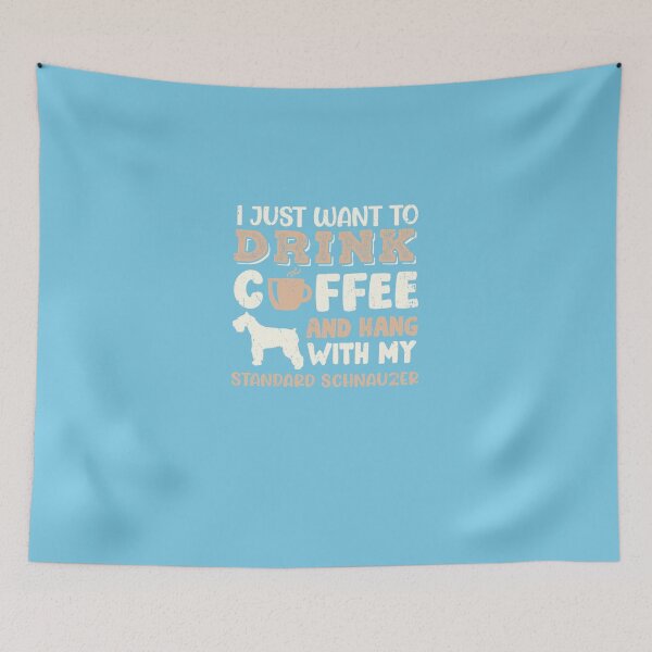 Artikelvorschau, Lustiges StandardSchnauzer-Getränk-Kaffee-Hand mit Hundemamma-Geschenk-T - Shirt entworfen und verkauft von KlinikLeon.