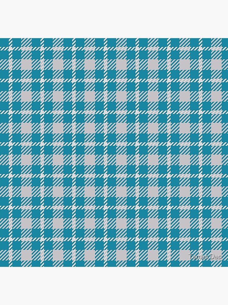 Turkish Blue Clan Clark Tartan Plaid
