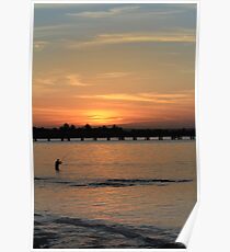 Sunest Fishing at Kurnell Poster