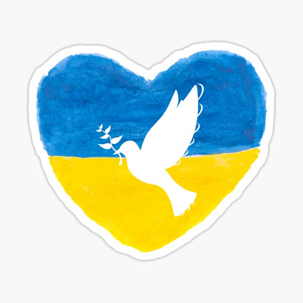 Make Peace Not War Pray For Ukraine Sticker