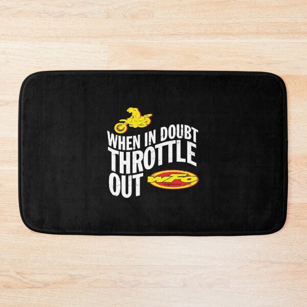 Item preview, When In Doubt Throttle Out Motocross Racer Dirt Bike Rider designed and sold by celestekey.
