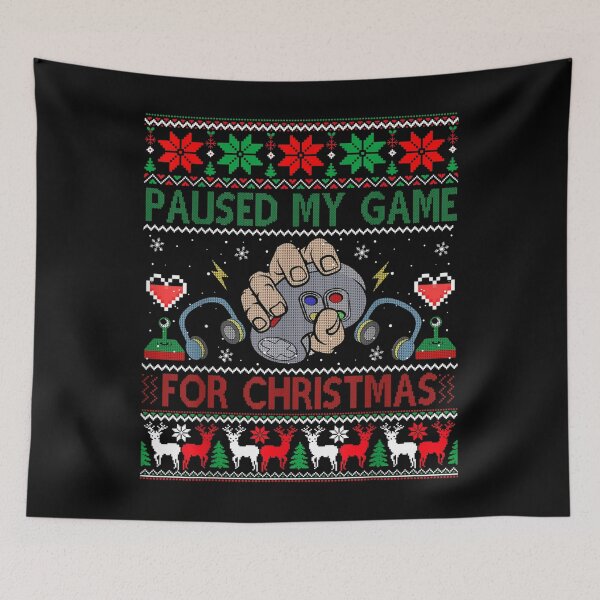 Item preview, Paused My Game For Christmas Ugly Xmas Sweater  designed and sold by laurenm233.