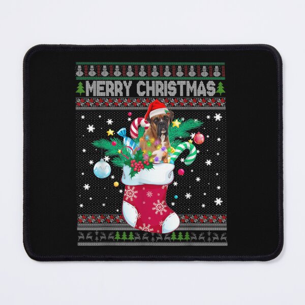 Item preview, Merry Christmas Boxer Dog In Sock Pajama Funny Xmas Ugly  designed and sold by laurenm233.