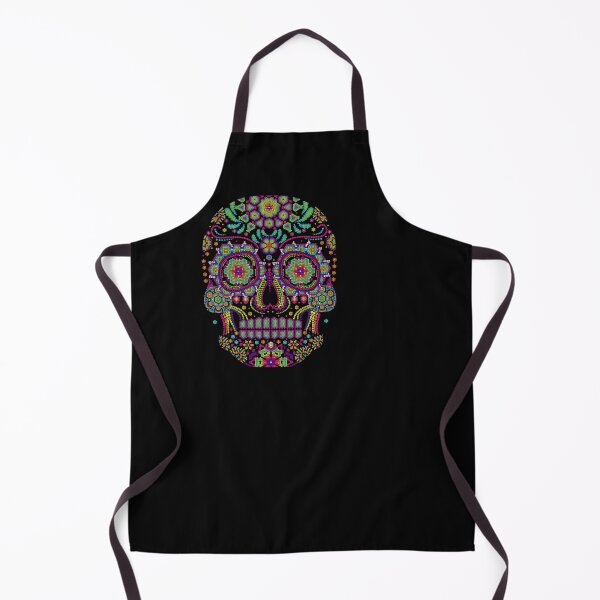 Item preview, skull mask aztec huichol art designed and sold by cat poe.