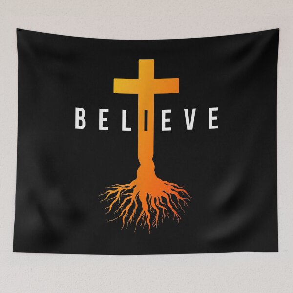 Item preview, Rooted Crucifix Believe In Jesus Christ Christian  designed and sold by laurenm233.