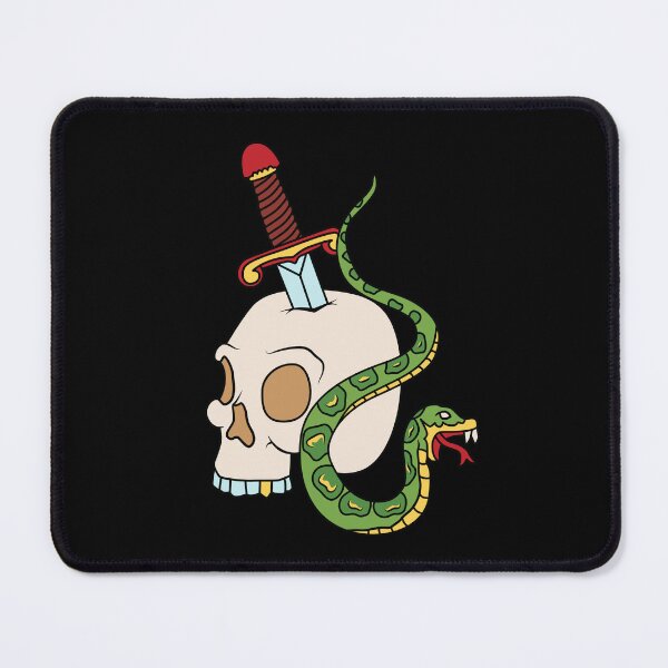 Item preview, Gothic skull tattoo, Goth snake, Dagger tattoo design, Dark academia, Emo, Occult horror designed and sold by PrettyPerfectly.