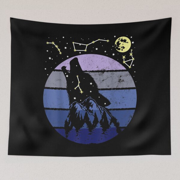 Item preview, Wolf Constellation Moon Star Astronomy Astrology Astronomer  designed and sold by laurenm233.