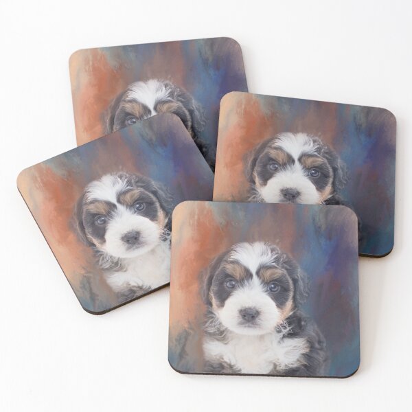 Item preview, Tricolor Maltipoo Puppy Two designed and sold by Elisabeth Lucas.