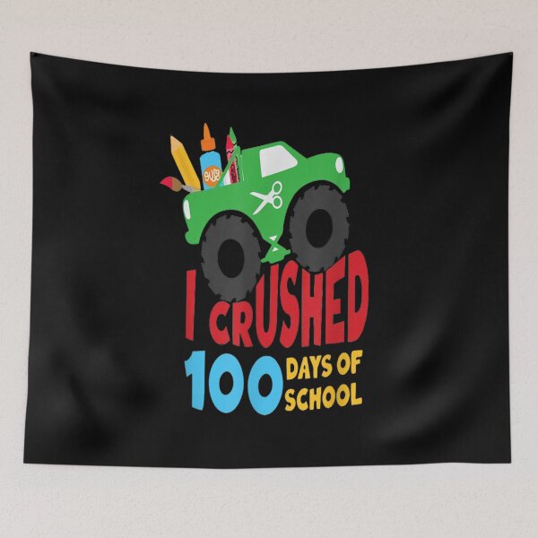Item preview, I Crushed 100 Days Of School Truck Kids Boys  designed and sold by laurenm233.