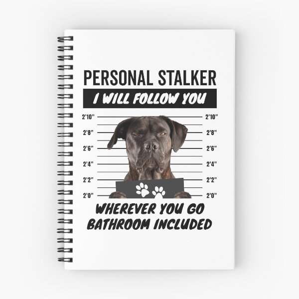 Item preview, Personal Stalker Dog – Natural Ears Brindle Cane Corso designed and sold by More Cute Dogs.
