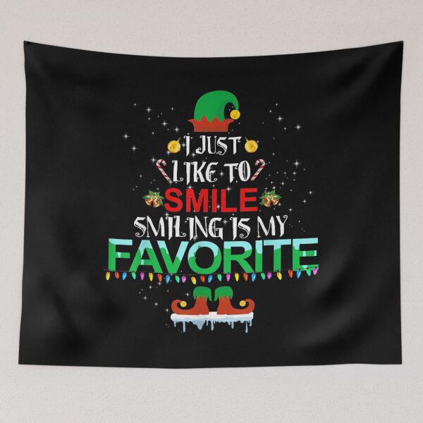 Item preview, I Just Like To Smile Smiling Is My Favorite Elf Christmas  designed and sold by laurenm233.