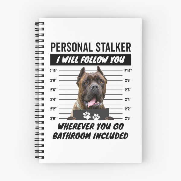 Item preview, Personal Stalker Dog – Cropped Ears Brindle Cane Corso designed and sold by More Cute Dogs.