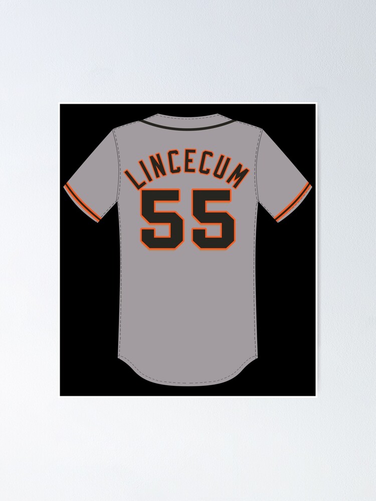Tim Lincecum Jersey Sticker Poster for Sale by batesyadi3