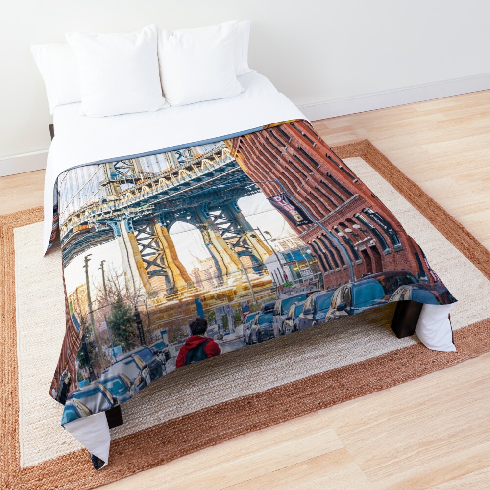 New York City Manhattan Bridge - Brooklyn Comforter