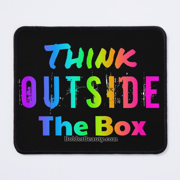 Item preview, THINK OUTSIDE THE BOX- Neon Rainbow designed and sold by BOLDERSALONS.