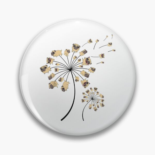 Item preview, Pug Cool Flower Dog Dandelion Lover designed and sold by douglasgary019.