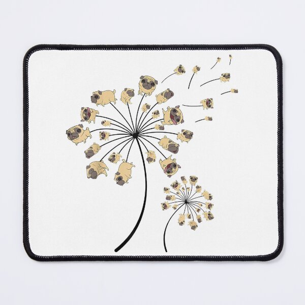 Item preview, Pug Cool Flower Dog Dandelion Lover designed and sold by douglasgary019.