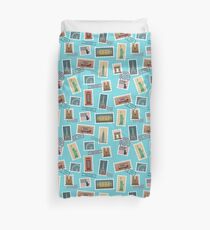 Funda nórdica Estampillas de viaje de patrones sin fisuras: Estados Unidos, Nueva York, Londres, París