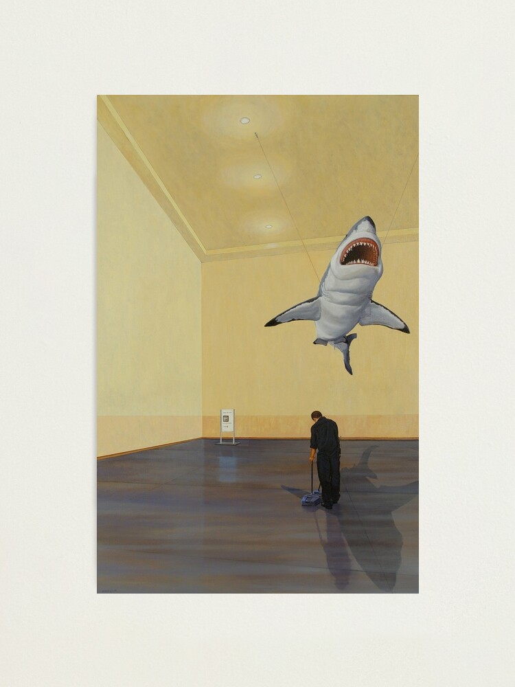 Alternate view of White Shark II (Shadow) Photographic Print
