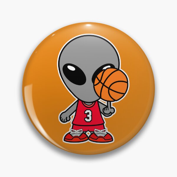 Artikelvorschau, Weltraum-Alien, der Basketball spielt entworfen und verkauft von SpaceAlienTees.