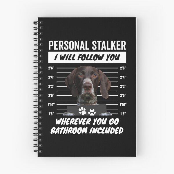 Item preview, Personal Stalker Dog – Liver White Ticked German Shorthaired Pointer designed and sold by More Cute Dogs.