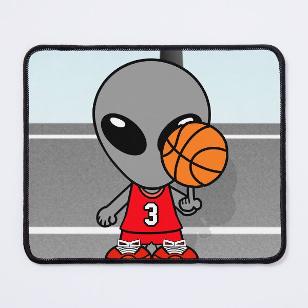 Item preview, Alien Playing Basketball designed and sold by SpaceAlienTees.