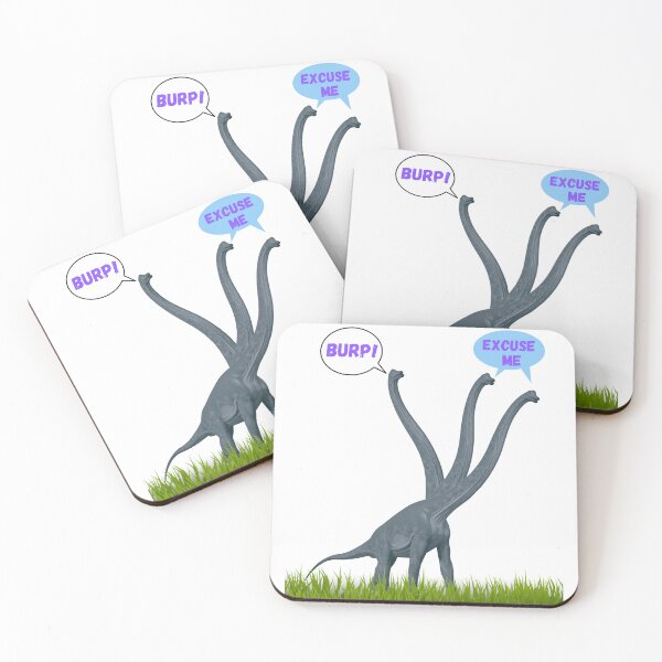 Item preview, Three-necked dinosaur - Burp Edition designed and sold by CosmicStory.