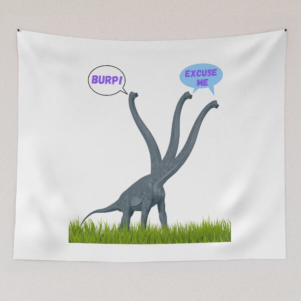 Item preview, Three-necked dinosaur - Burp Edition designed and sold by CosmicStory.